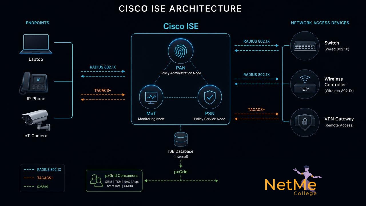 Cisco ISE: מי בכלל נכנס לרשת שלכם? מדריך מלא בעברית לבקרת גישה, 802.1X ואבטחת מידע ברשתות תקשורת