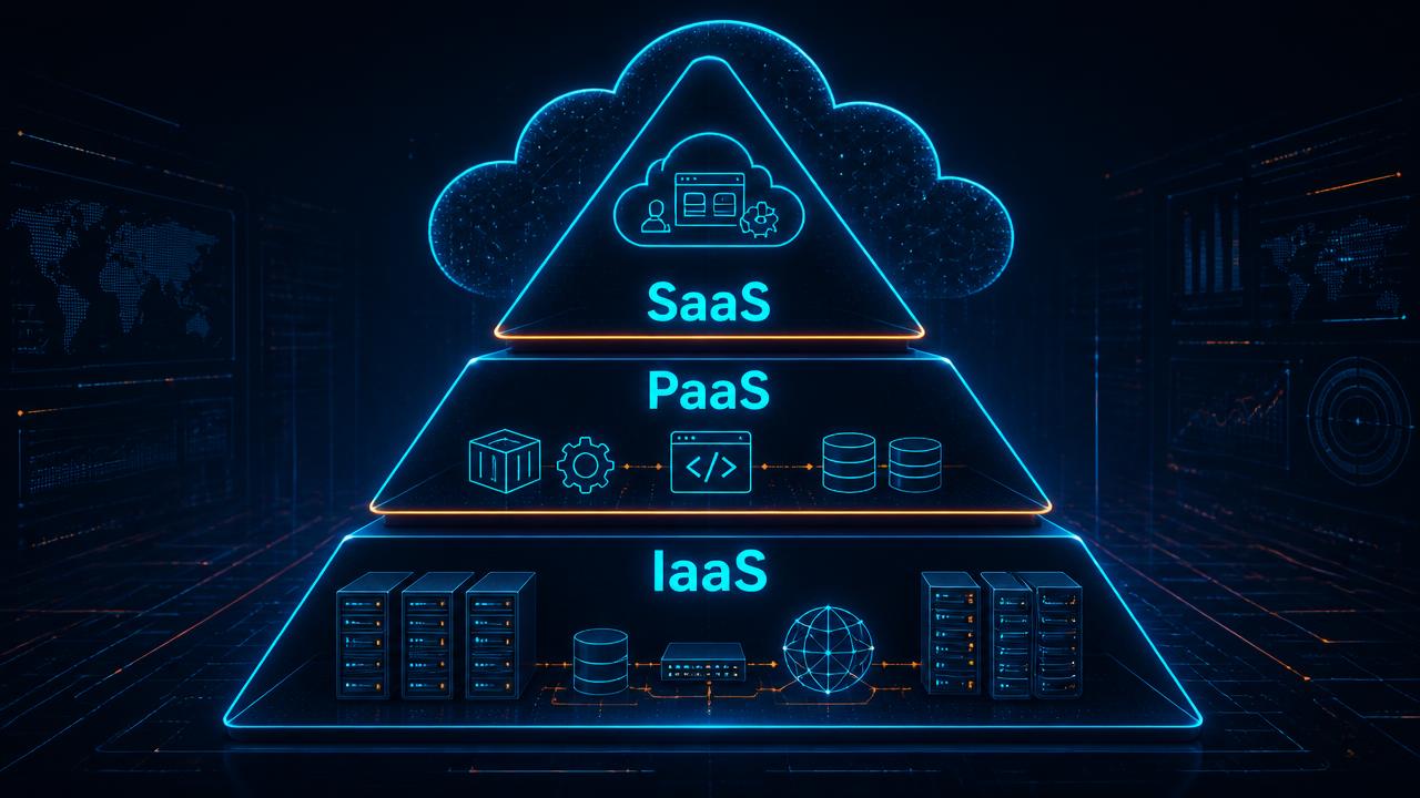 ענן ווירטואליזציה ב-CCNA 200-301: מדריך בעברית ל-IaaS, PaaS, SaaS ול-Hypervisor Type 1 מול Type 2