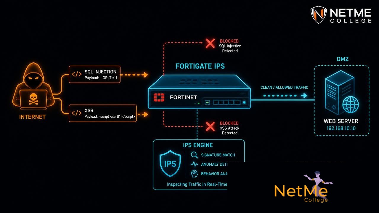 IPS ב-FortiGate: איך בונים פרופיל שחוסם SQL Injection, XSS ו-Directory Traversal — מדריך מעשי בעברית