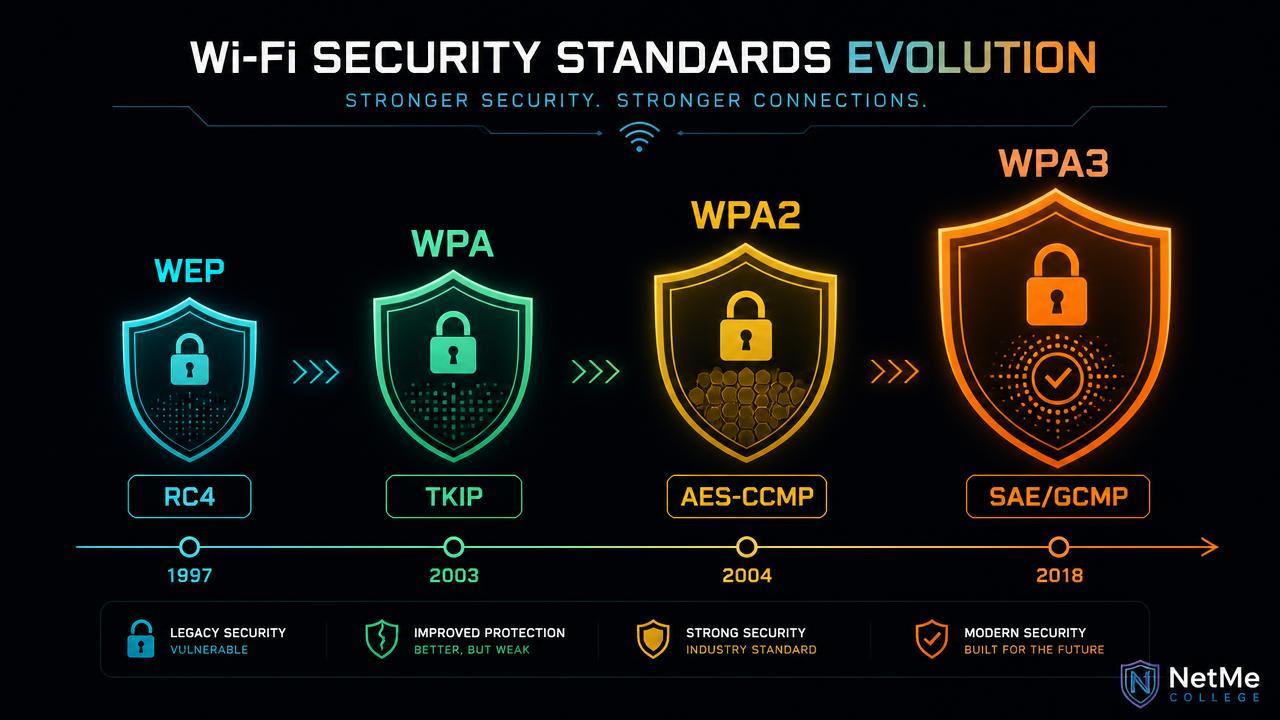 התפתחות תקני אבטחה אלחוטית מ-WEP ועד WPA3